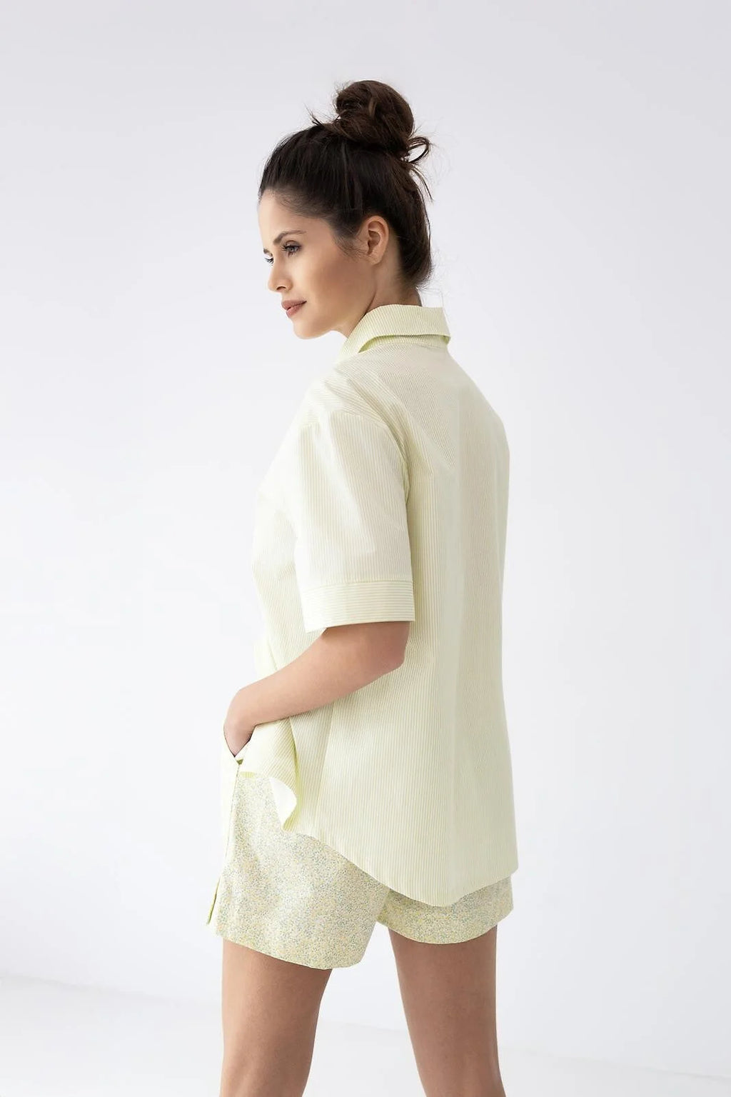 Ophelia | pigiama estivo donna ’flowers & stripes’ in cotone
