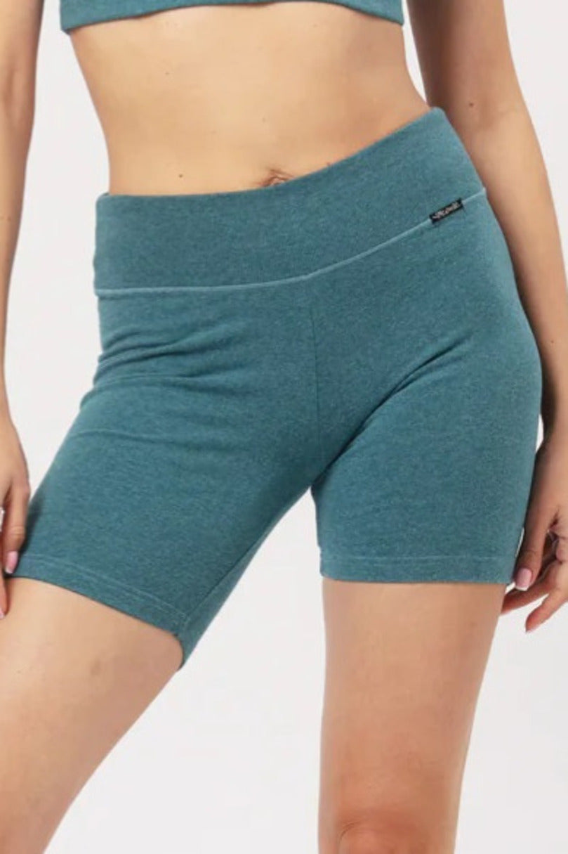 Pantaloncini donna a gamba lunga in cotone elasticizzato