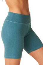 Pantaloncini donna a gamba lunga in cotone elasticizzato
