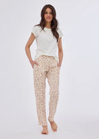 Pantaloni pigiama lunghi da donna in 100% cotone - 690/41