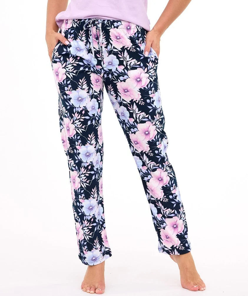 Pantaloni pigiama lunghi da donna in 100% cotone - 690/48