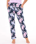 Pantaloni pigiama lunghi da donna in 100% cotone - 690/48