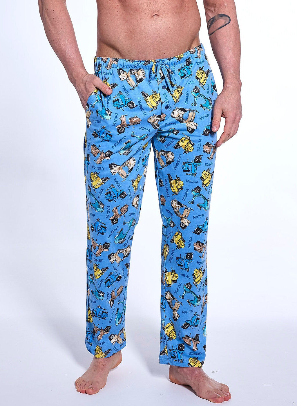 Pantaloni pigiama da uomo - cornette - vespa - italian