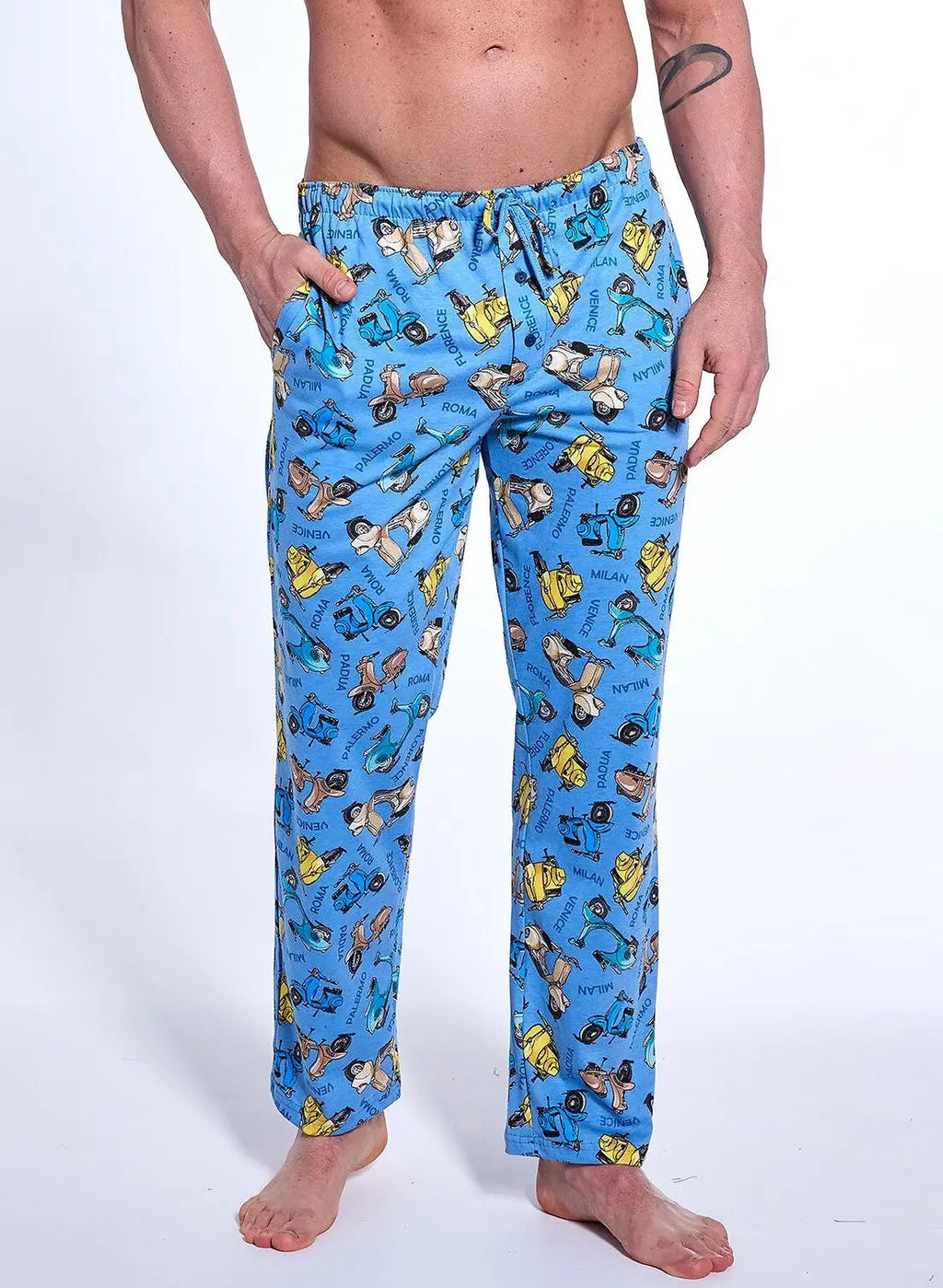 Pantaloni pigiama da uomo - cornette - vespa - italian