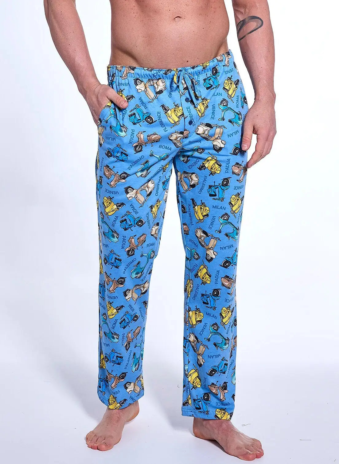 Pantaloni pigiama da uomo - cornette - vespa - italian