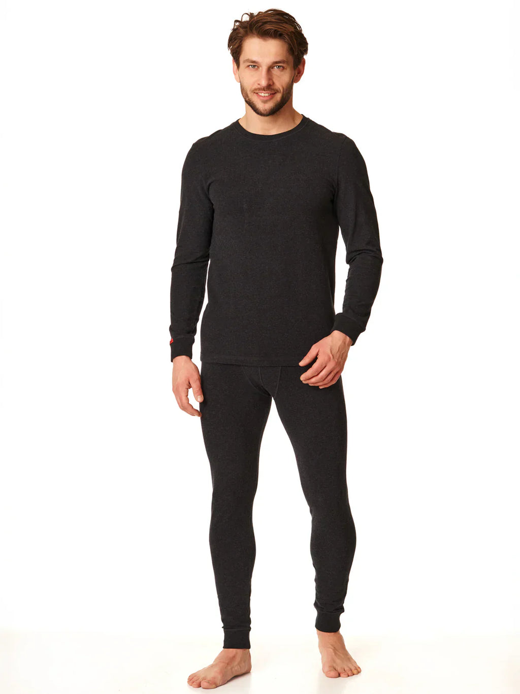 Pantaloni termici uomo in cotone elasticizzato - hot touch