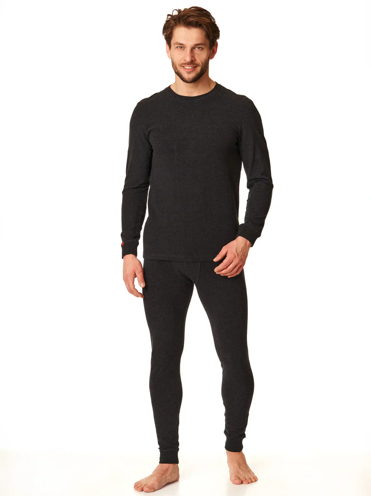 Pantaloni termici uomo in cotone elasticizzato - hot touch