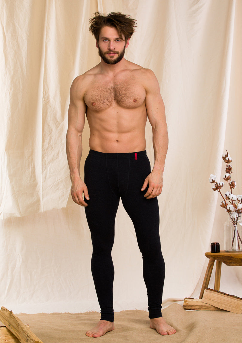 Pantaloni termici uomo in cotone elasticizzato - hot touch