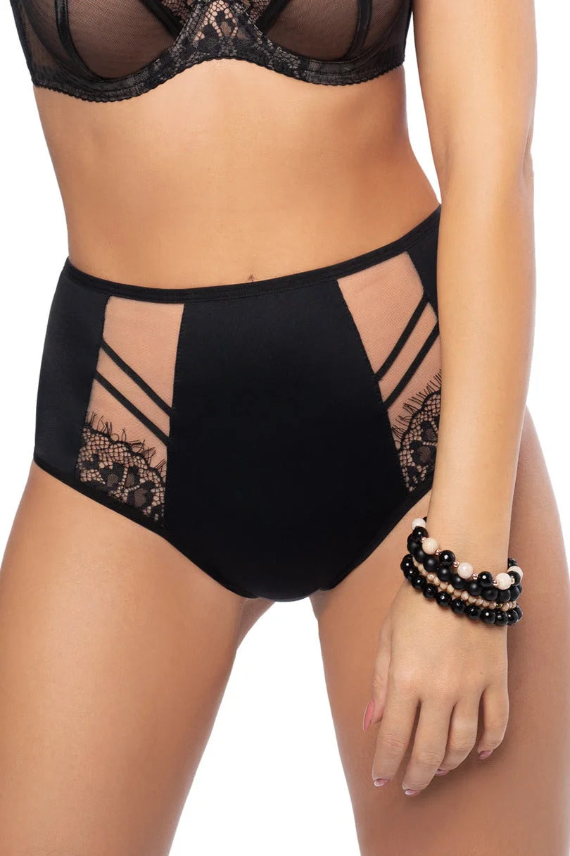 Paradise - k498 - slip brasiliana da donna in tulle e pizzo