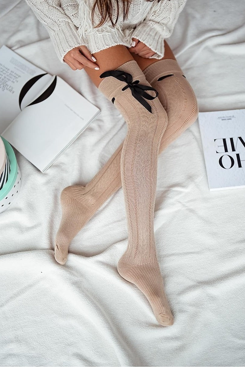 Parigine in cotone traforate con nastro gros-grain