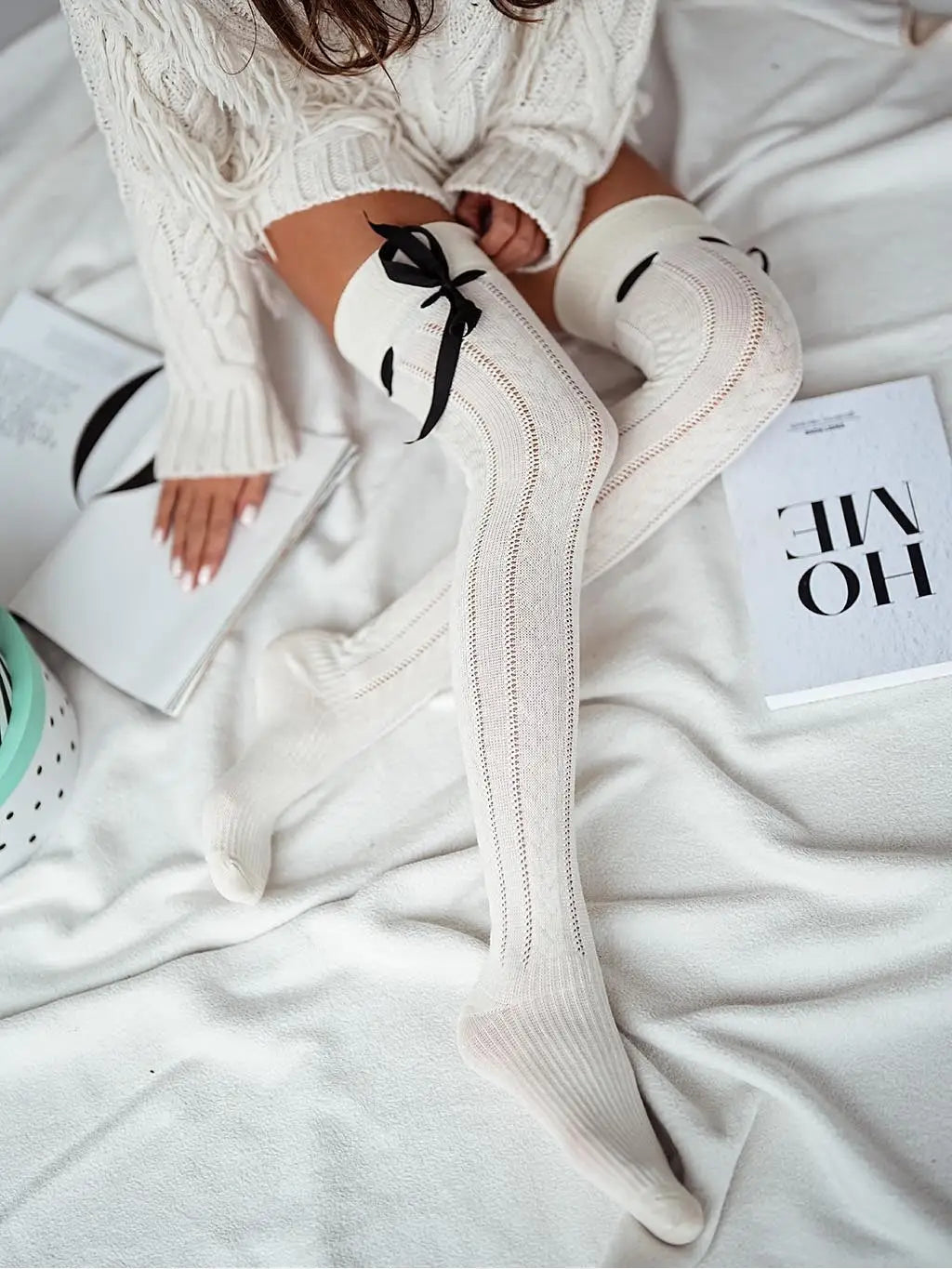 Parigine in cotone traforate con nastro gros-grain