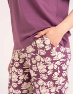 (pdd4500-015) pigiama da donna in cotone con maglia