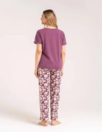 (pdd4500-015) pigiama da donna in cotone con maglia