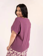 (pdd4500-015) pigiama da donna in cotone con maglia