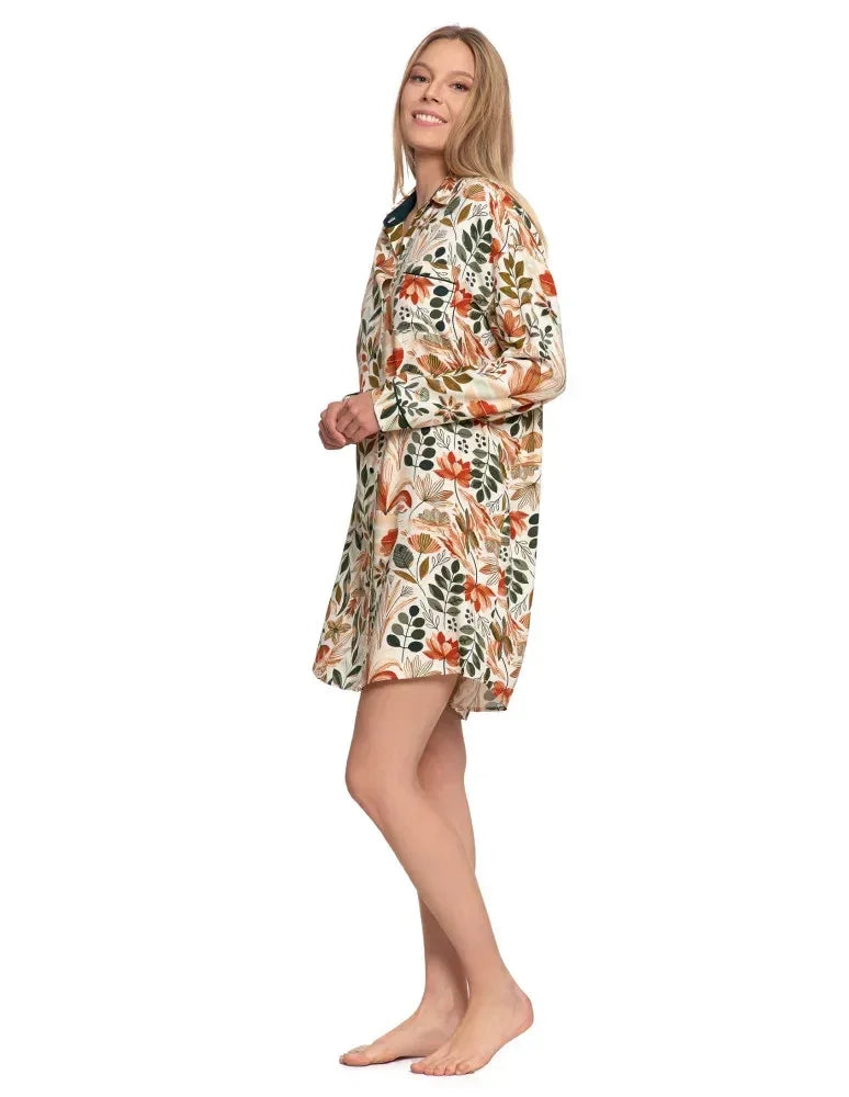 Pdk4800-002 - camicia da notte elegante in viscosa