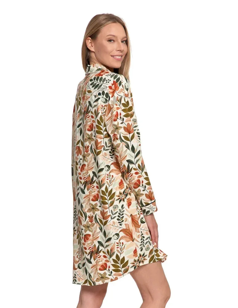 Pdk4800-002 - camicia da notte elegante in viscosa