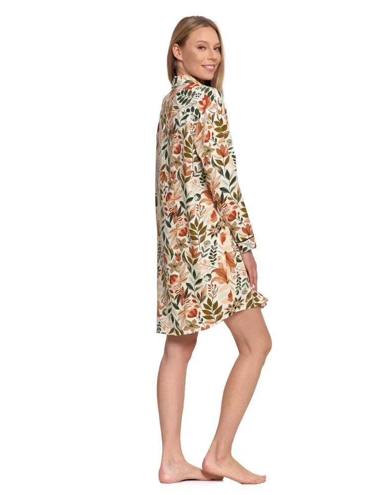 Pdk4800-002 - camicia da notte elegante in viscosa