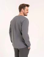 (pdm4600-021) pigiama da uomo in cotone con maglia a righe