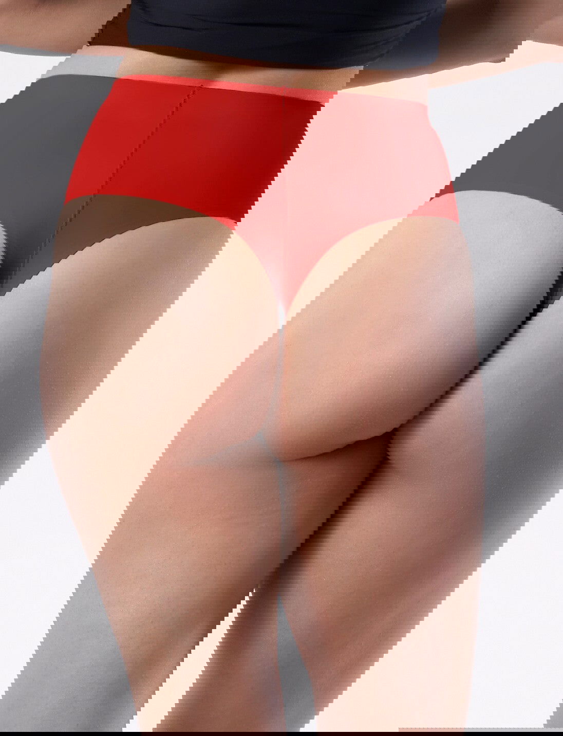 Perizoma da donna a vita alta string maxi rosso