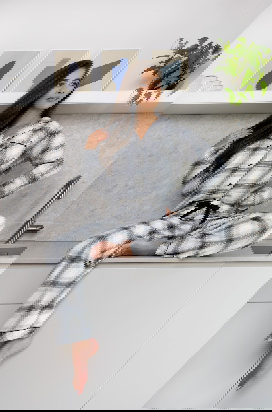 Pigiama aperto da donna in cotone - home - cressida