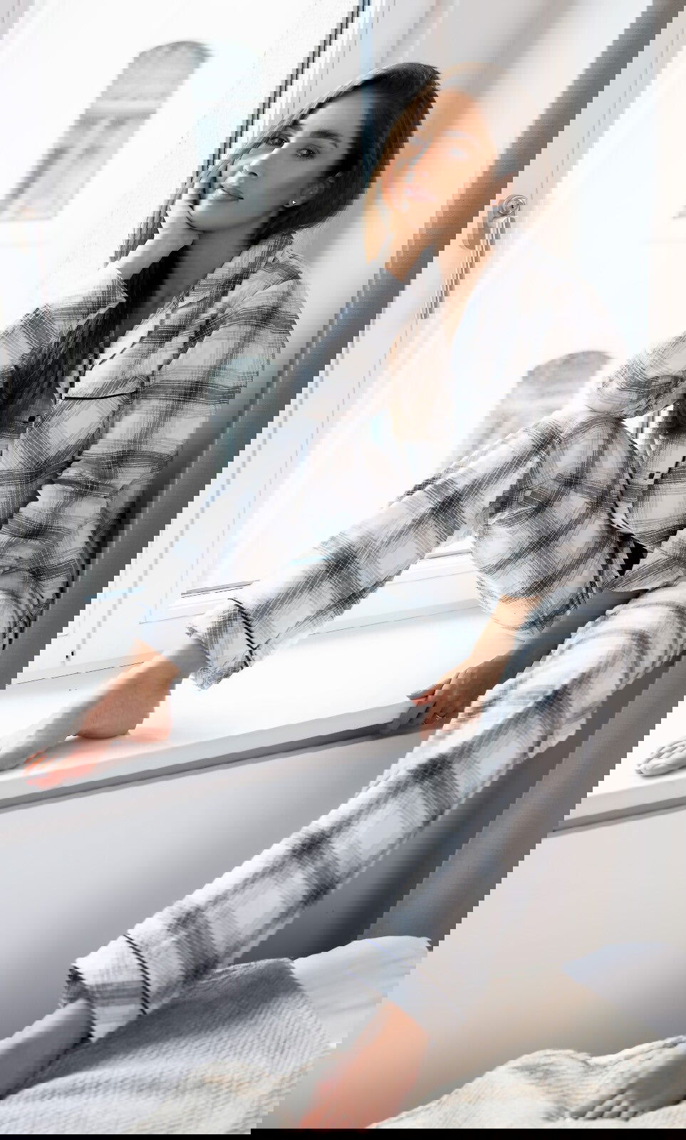 Pigiama aperto da donna in cotone - home - cressida