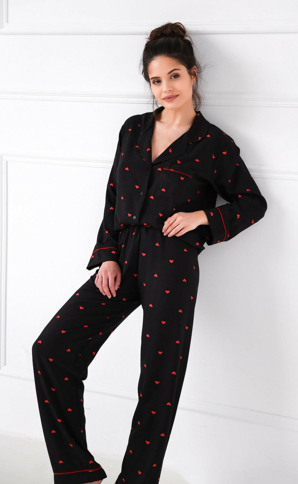 Pigiama aperto donna in viscosa - love