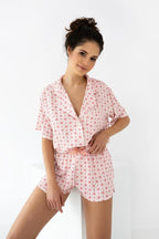 Pigiama aperto da donna in viscosa - penelopa - tormalina