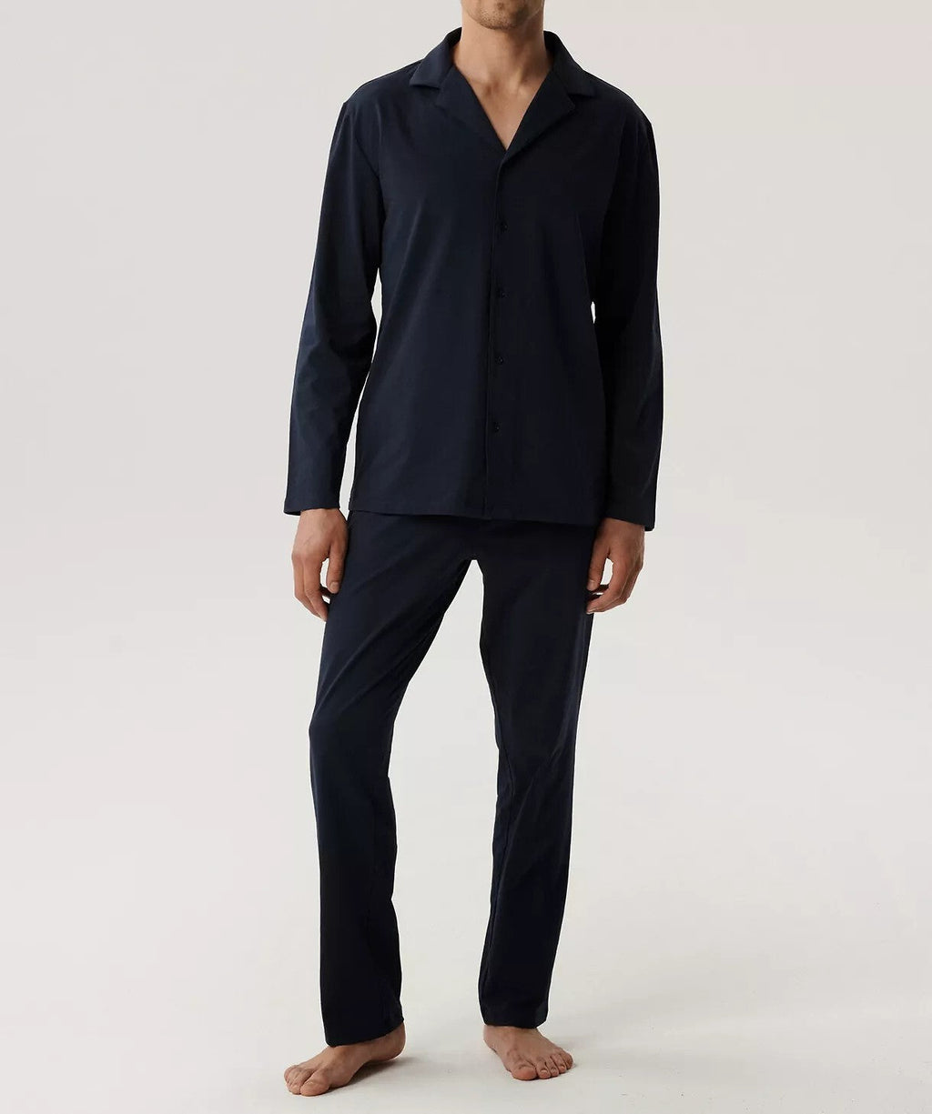 Pigiama aperto da uomo in cotone - jim - bnmp-001