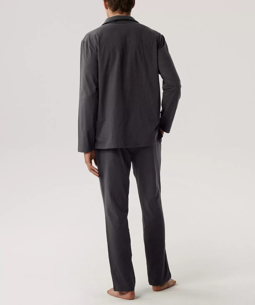 Pigiama aperto da uomo in cotone - jim - bnmp-001