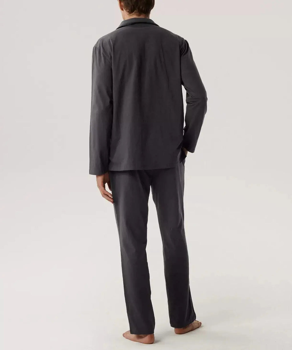 Pigiama aperto da uomo in cotone - jim - bnmp-001