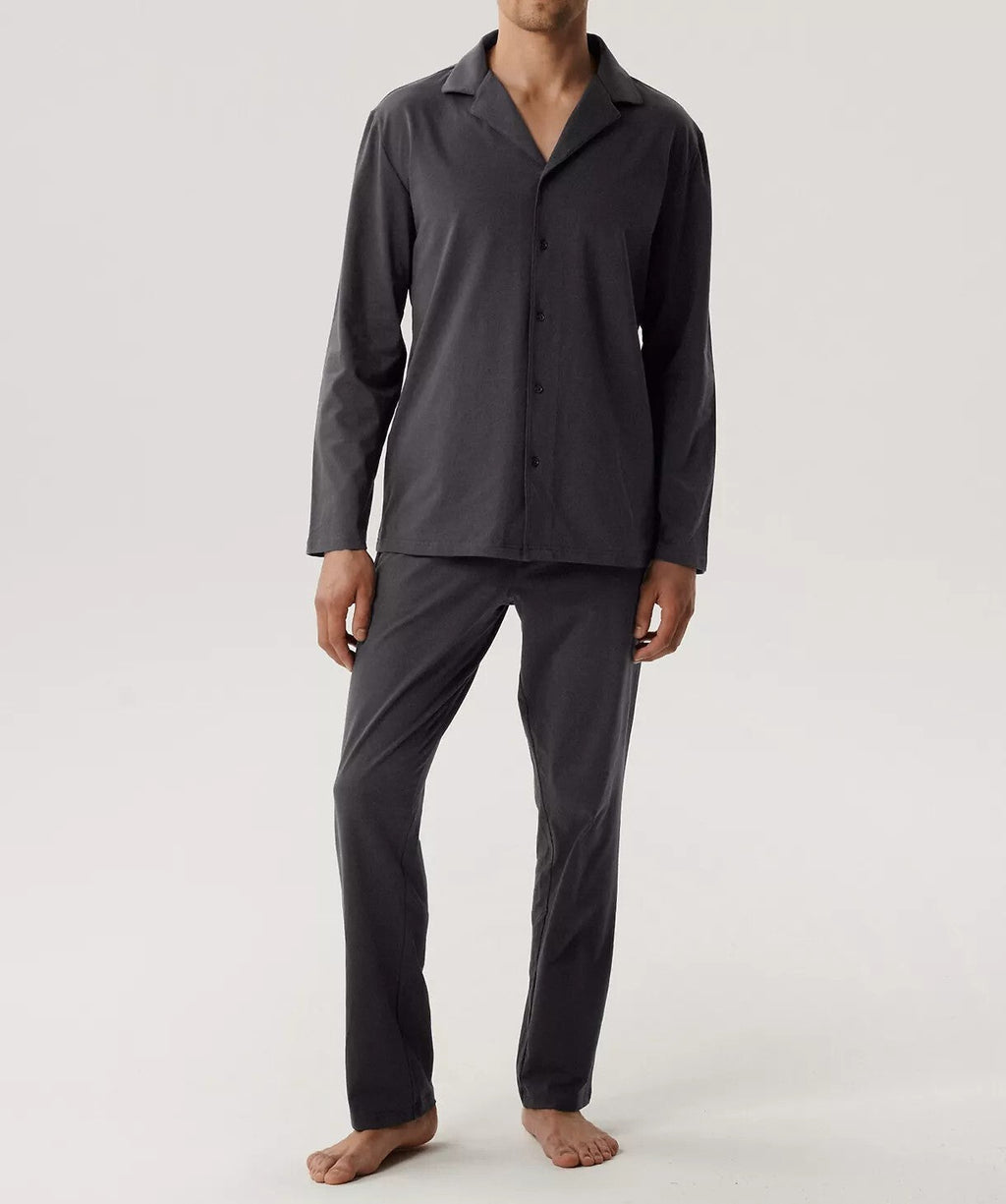 Pigiama aperto da uomo in cotone - jim - bnmp-001