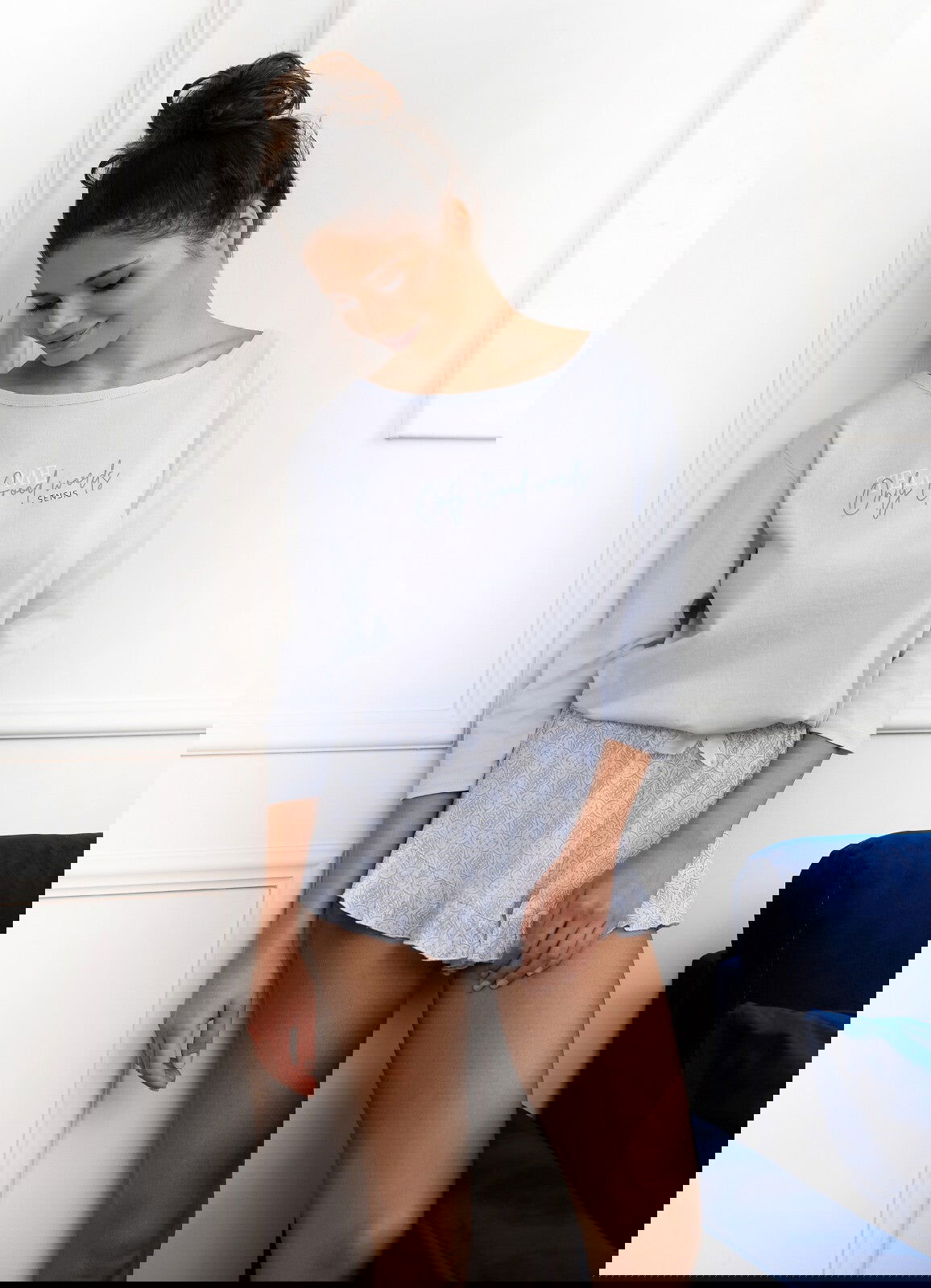 Pigiama corto in 100% cotone - angela