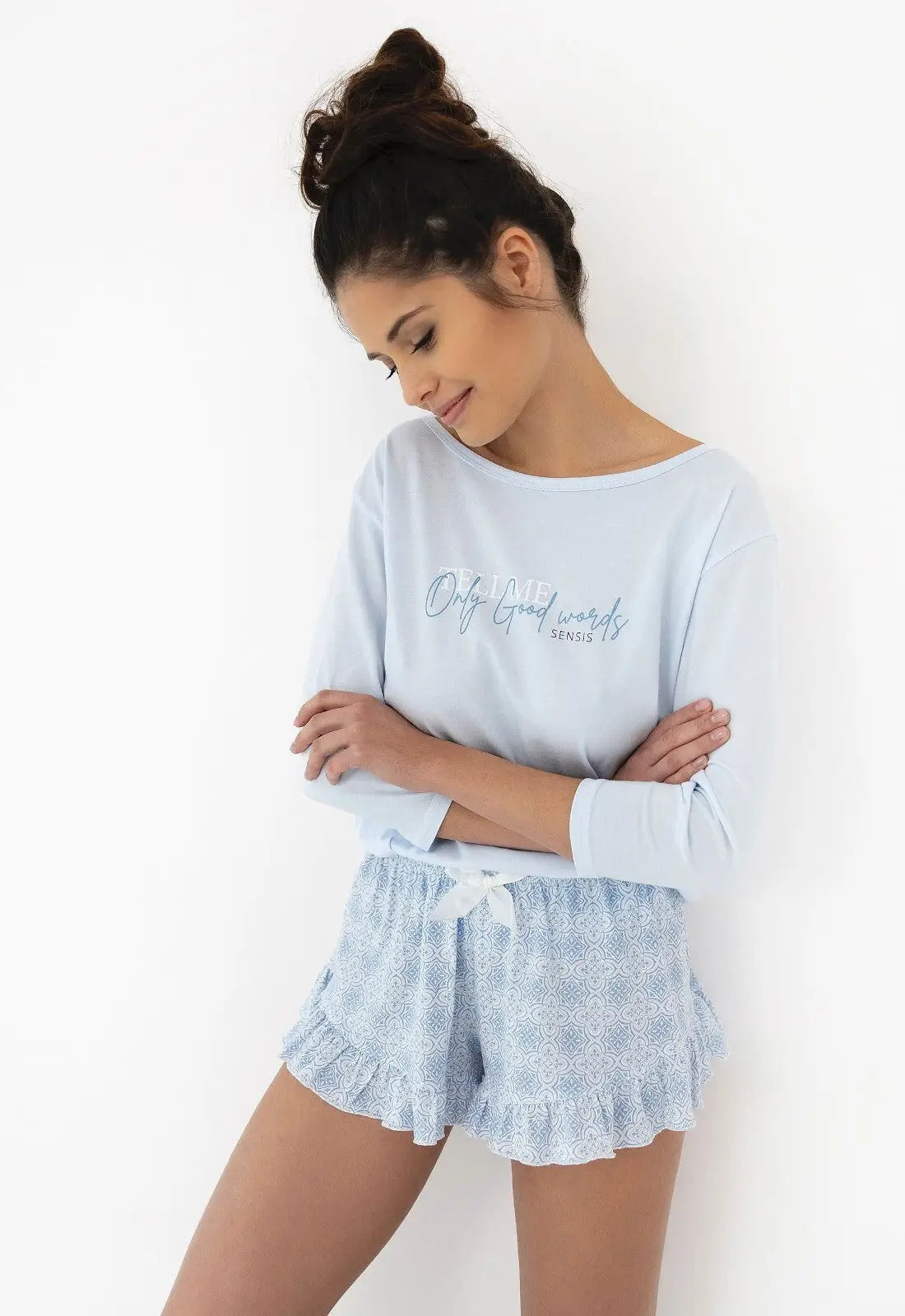 Pigiama corto in 100% cotone - angela