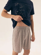 Pigiama corto in 100% cotone - core - surf