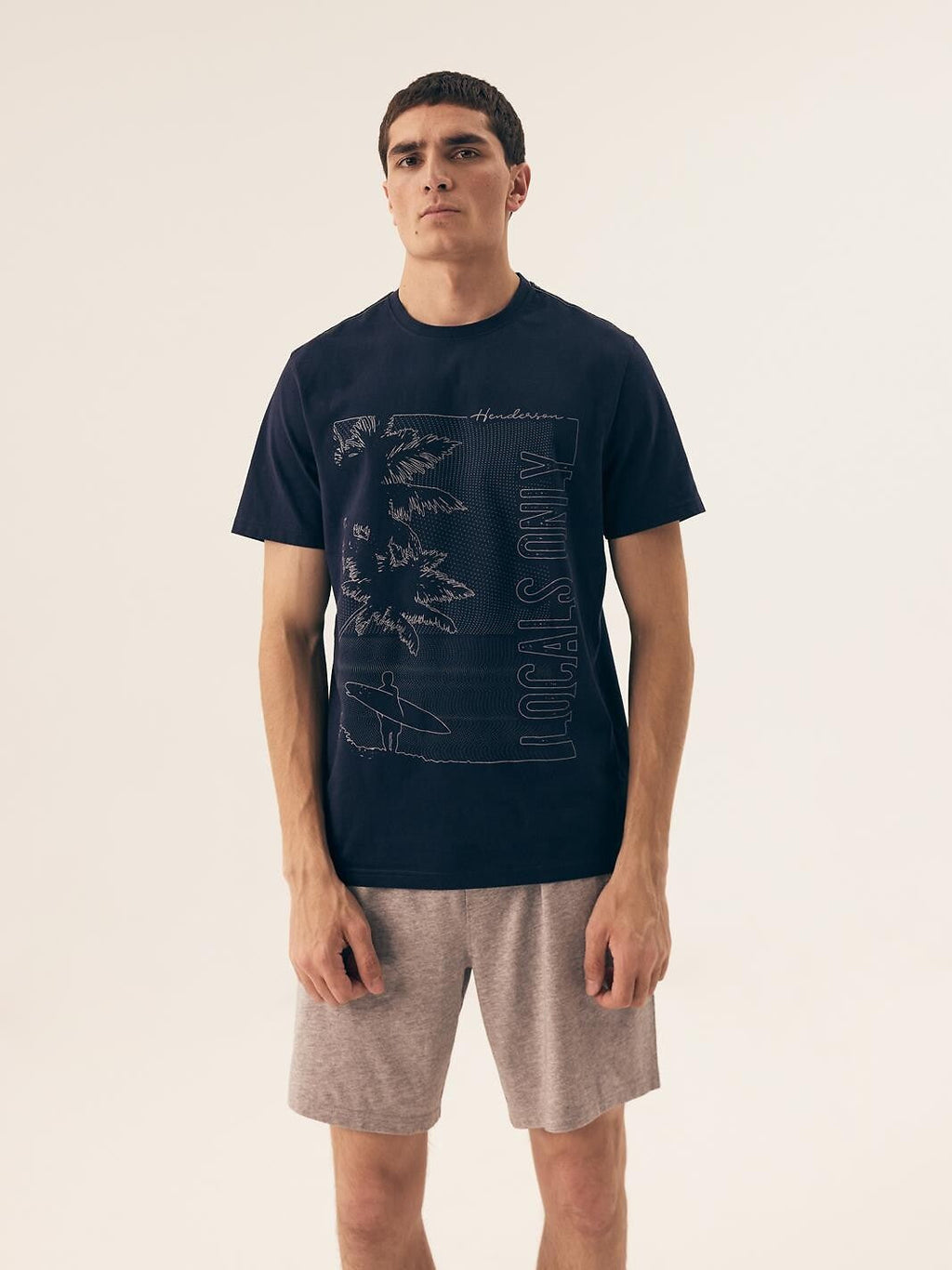 Pigiama corto in 100% cotone - core - surf