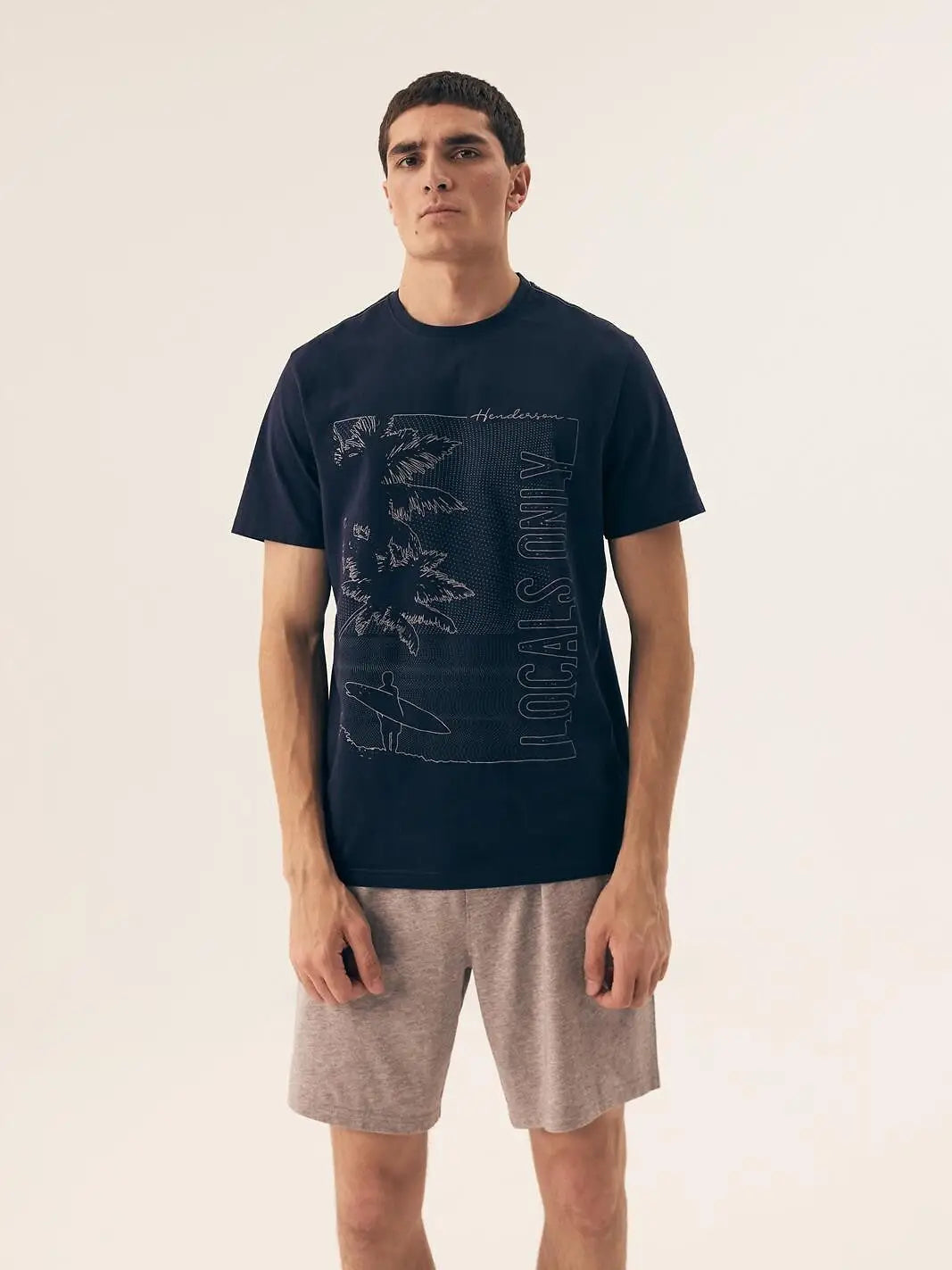 Pigiama corto in 100% cotone - core - surf