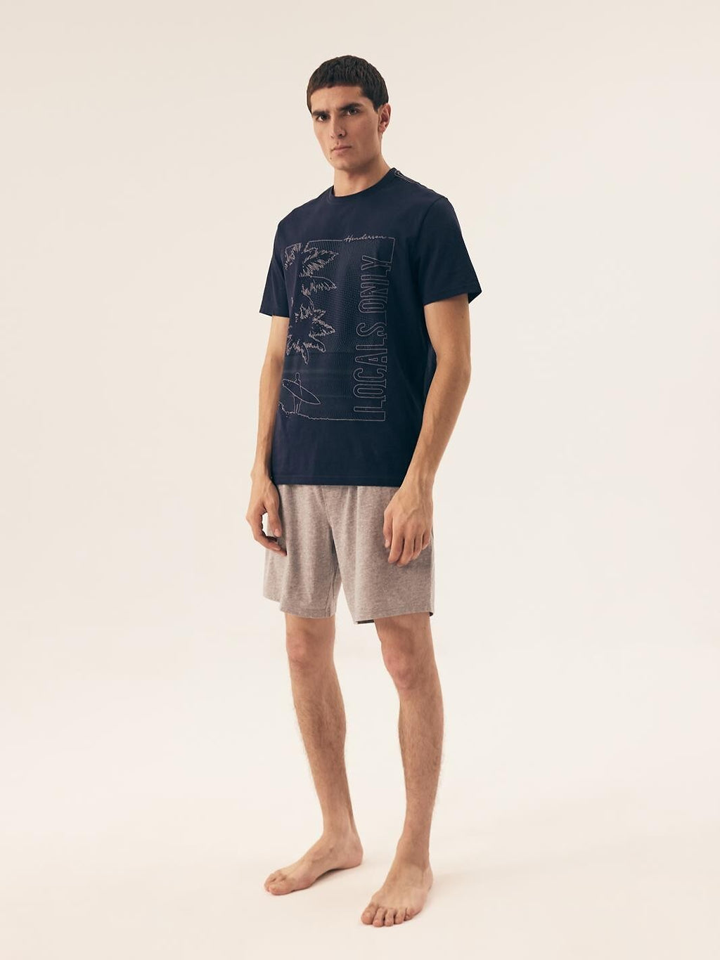 Pigiama corto in 100% cotone - core - surf