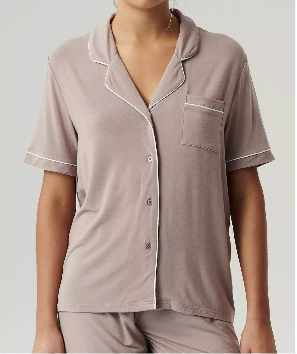 Pigiama corto da donna in modal aperto con bottoni - meghan