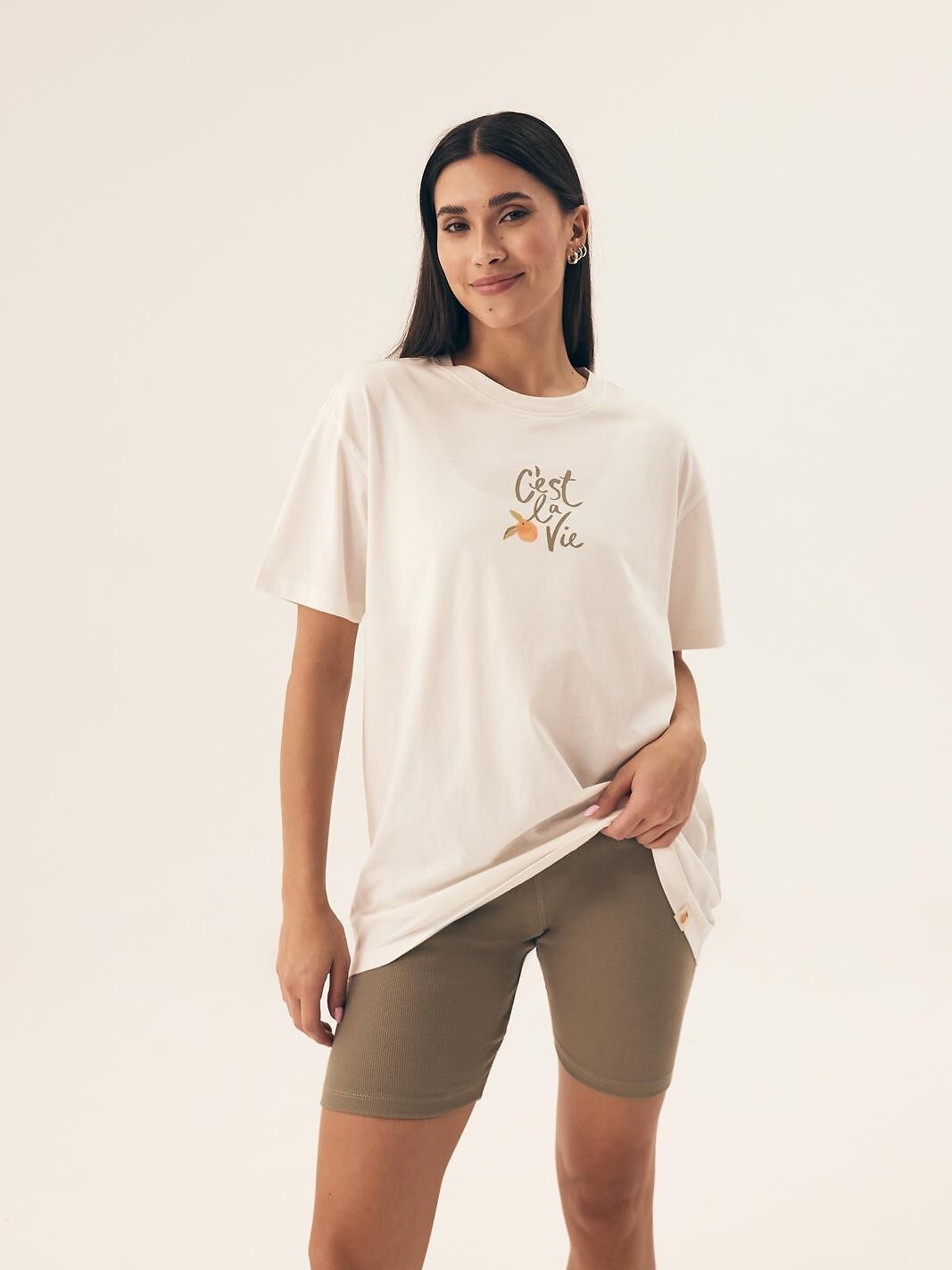 Pigiama corto da donna manica corta - naranja