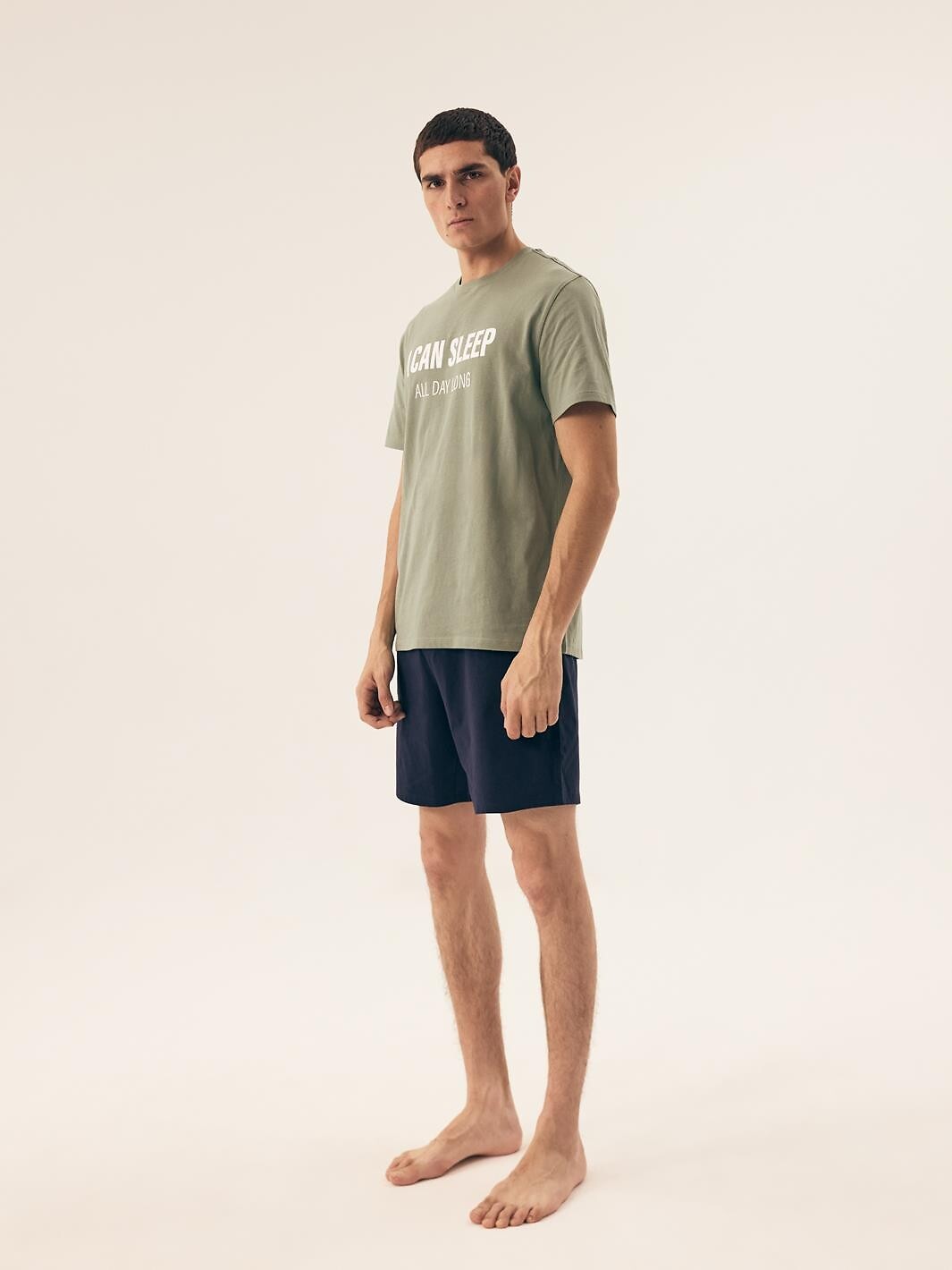 Pigiama corto da uomo in 100% cotone - sleeper