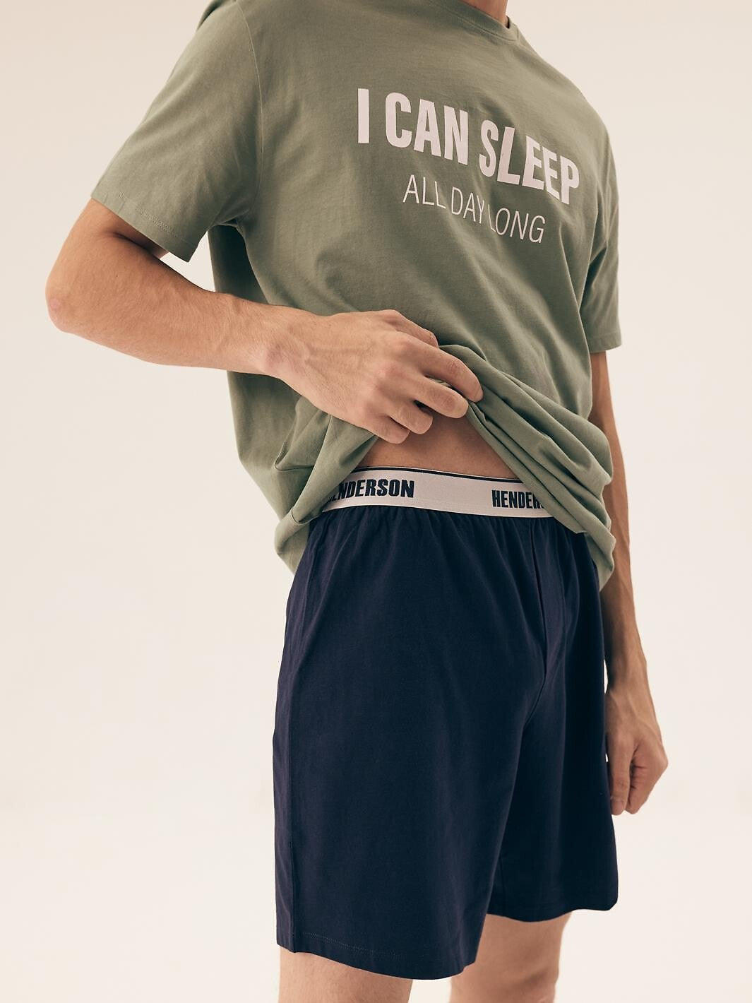 Pigiama corto da uomo in 100% cotone - sleeper