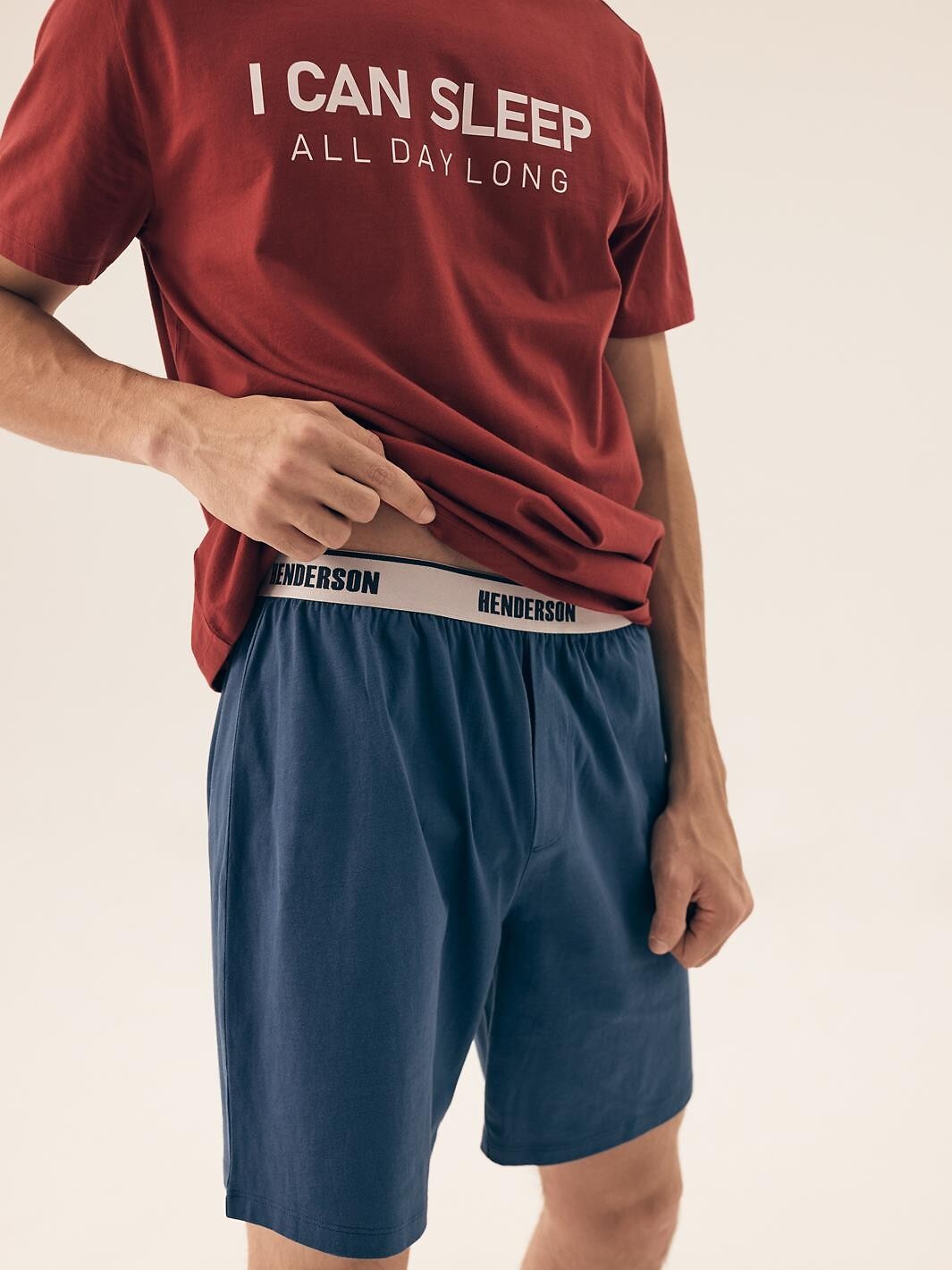 Pigiama corto da uomo in 100% cotone - sleeper