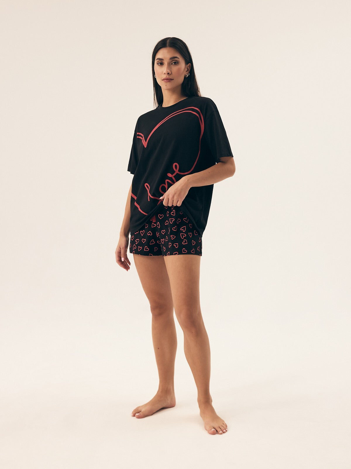 Pigiama corto da donna in cotone 100% - necesito