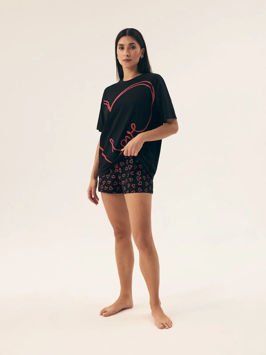 Pigiama corto da donna in cotone 100% - necesito