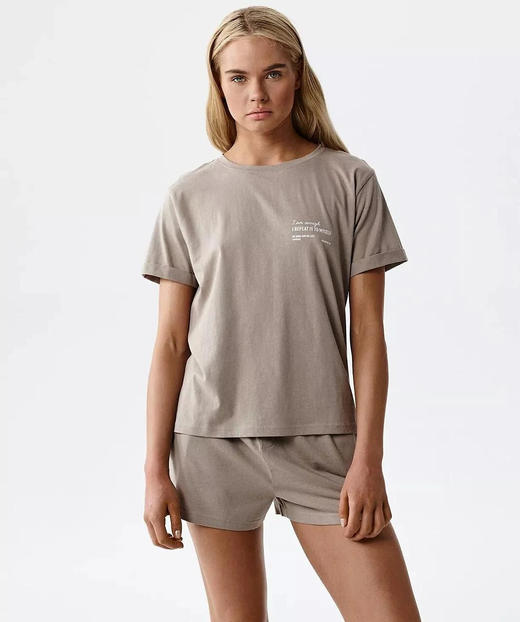 Pigiama corto da donna in cotone 100% - nlp-506