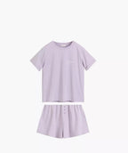 Pigiama corto da donna in cotone 100% - nlp-506