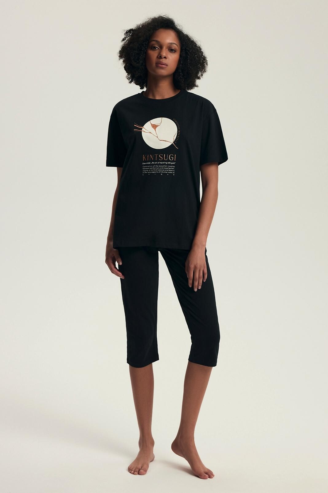 Pigiama corto da donna in cotone - dairoku