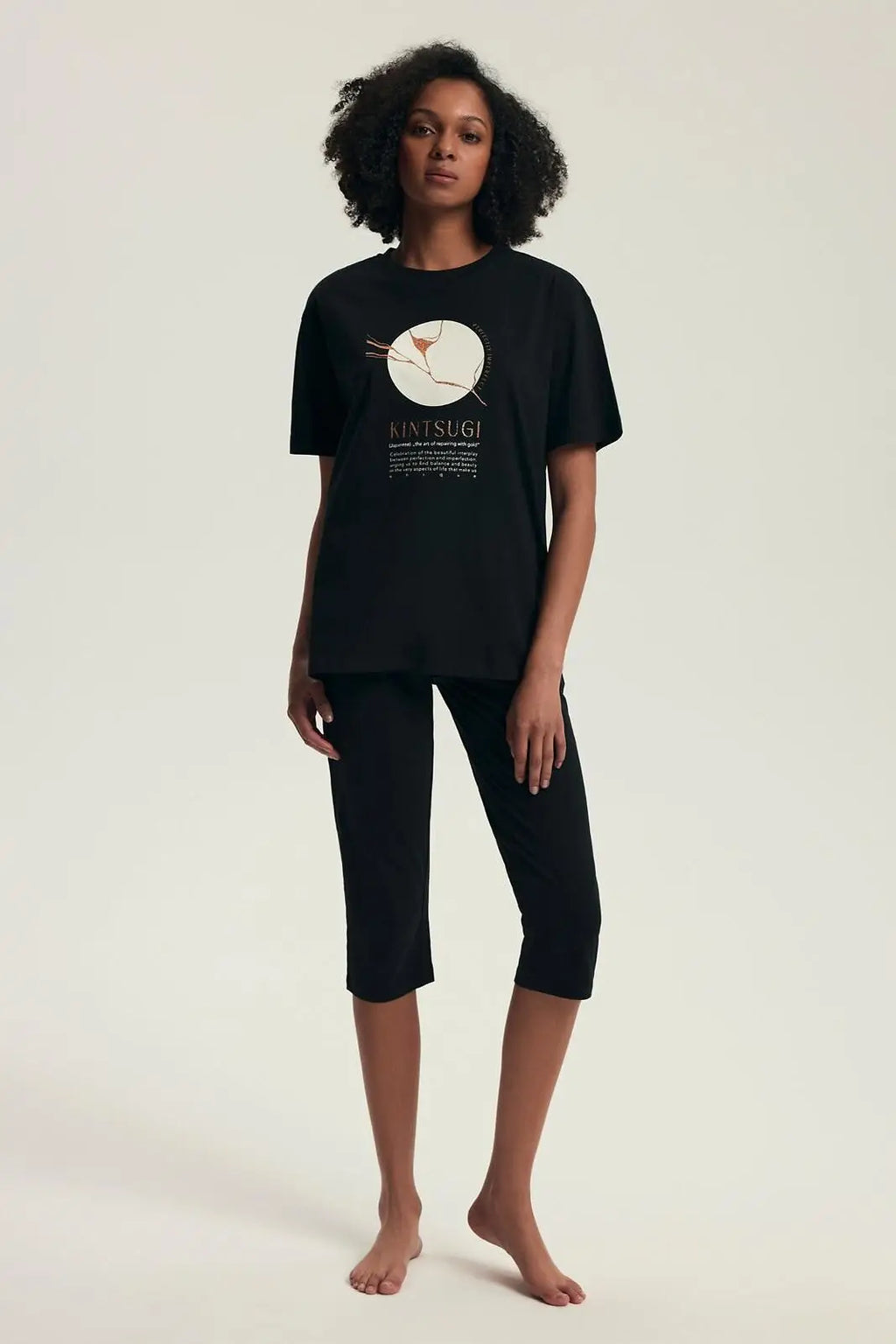 Pigiama corto da donna in cotone - dairoku