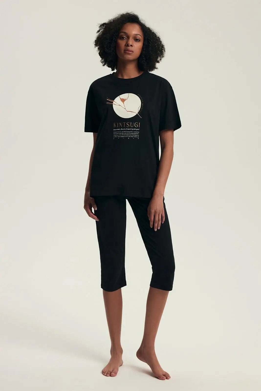 Pigiama corto da donna in cotone - dairoku