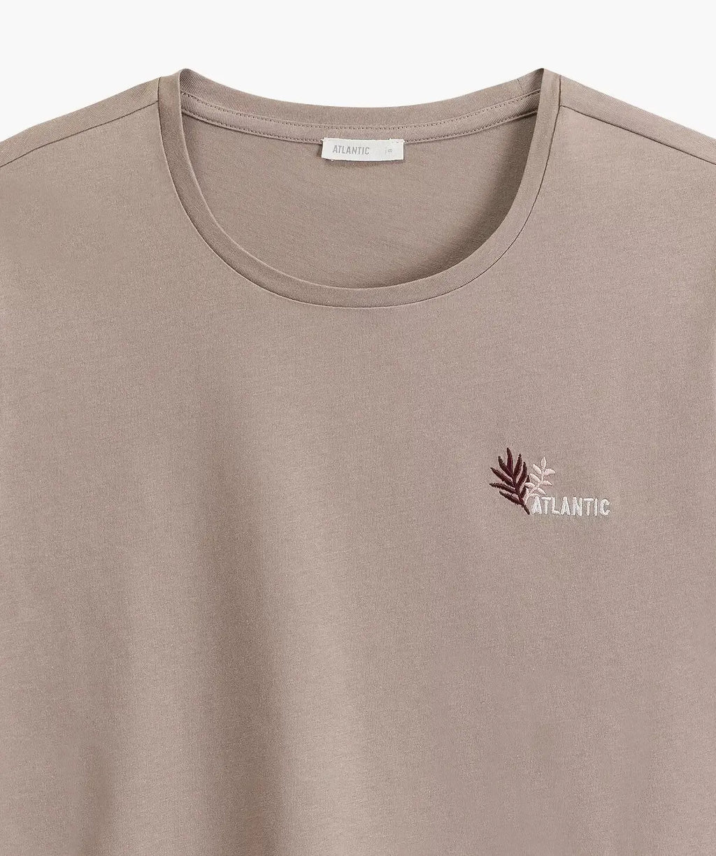 Pigiama corto da donna in cotone con ricamo - nlp-498e